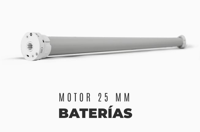 DT MOTOR TUBULAR 25 MM DE BATERIAS 